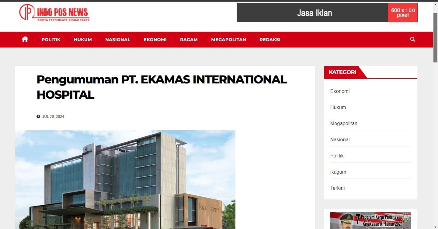 PT. EKAMAS INTERNATIONAL HOSPITAL