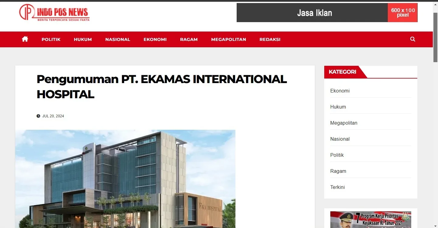 PT. EKAMAS INTERNATIONAL HOSPITAL