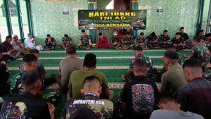 Jelang Peringatan Hari Juang ke-80 TNI AD Tahun 2025, Prajurit Kodim 1710 Mimika Gelar Doa Bersama