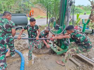 Krisis Air Bersih Pascabanjir, TNI Bangun Sumur Bor di Sejumlah Wilayah Aceh