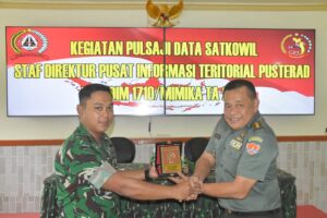 Optimalkan Data Teritorial, Kodim 1710 Mimika Terima Tim Pulsaji Data Satkowil Pusterad