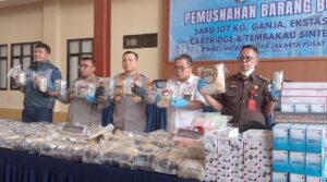 Selamatkan Ratusan Ribu Jiwa Generasi Muda, Polres Metro Jakpus  Musnahkan 109,8 Kg Sabu