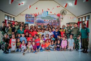 Koops TNI Papua Berbagi Kasih di Panti Asuhan Santa Susana Mimika