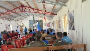 TNI Hadir dengan Kepedulian, Koops TNI Habema Luruskan Informasi Terkait Ucapan Terima Kasih Umat Stasi Santa Sisilia Wuloni
