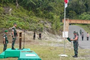 Penutupan TMMD Ke-129 TA 2026 di Kampung Sesor Resmi Ditutup Danrem 181 PVT