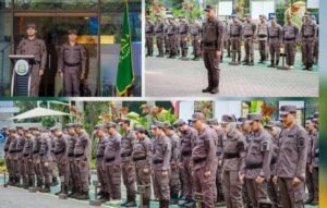 Laksanakan Upacara HUT Ke-81 Kejaksaan RI, Kasipidsus Kejari Jakpus Bertindak Sebagai Perwira Upacara