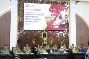Asrenum Panglima TNI Bersama Wamenhan RI Bahas RUU Reforma Agraria