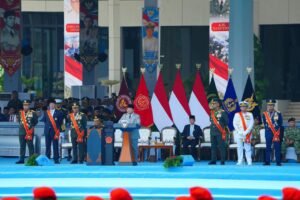 Penuh Khidmat, Panglima TNI Dampingi Presiden Prabowo Pimpin Upacara HUT ke-81 TNI