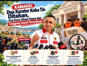 KAMAKSI: Dua Kurator Koba Tin Ditahan, Kini Usut Aliran Dana dan Tanggung Jawab Perusahaan